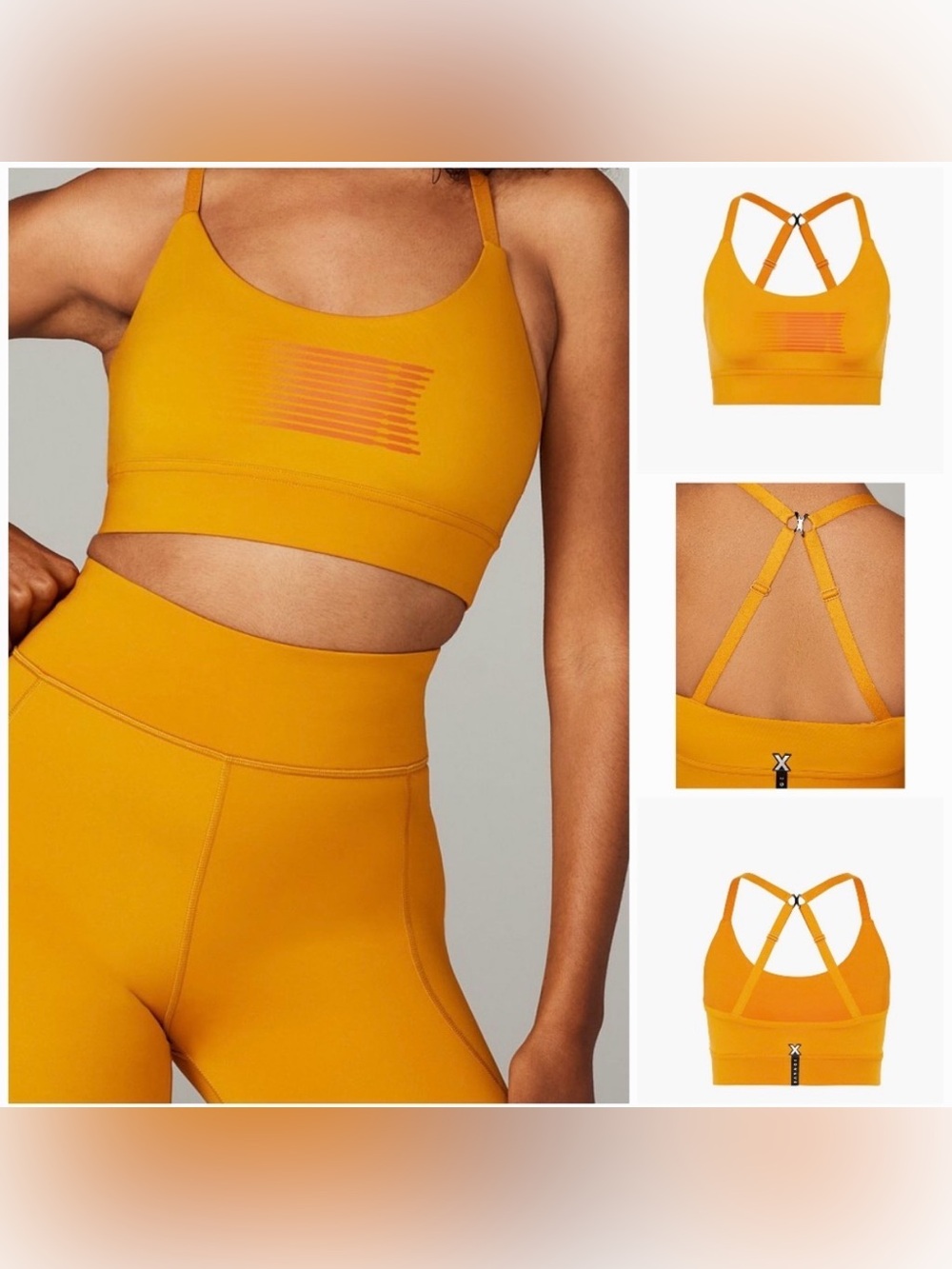Savage Fenty Band-It Low-Impact Sports Bra in Golden Era